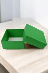Caja Cuadrada 12x12x6 cm VERDE