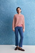 SWEATER IRENE Blanco/Rojo