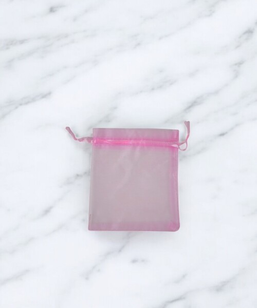Bolsa organza 8x11 cm. ROSADO