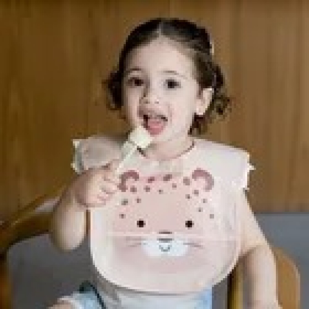 Babero alimentacion BUBA leopardo rosa