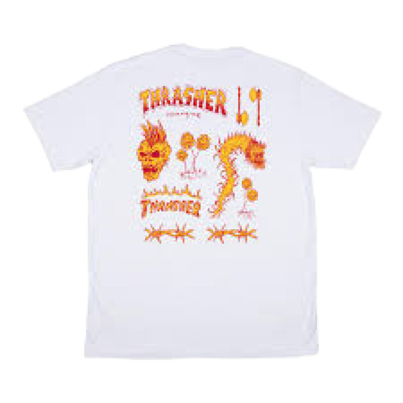 Remera Thrasher Esp Skecth - Blanco Remera Thrasher Esp Skecth - Blanco