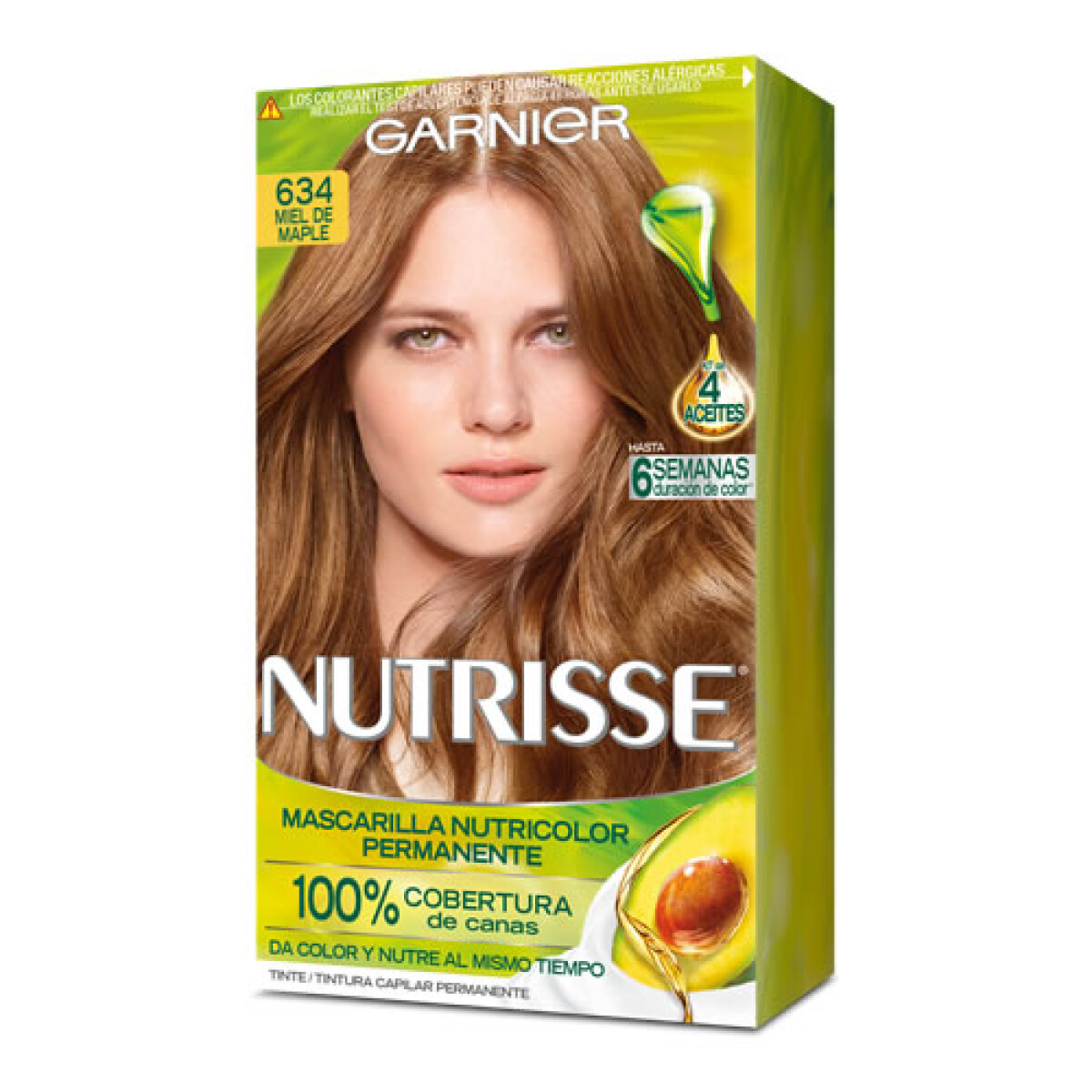 Tinta Garnier Nutrisse 634 Miel Maple – Color Natural y Brillante
