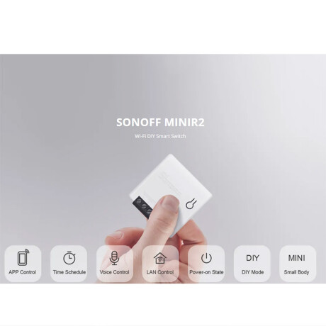 Interruptor inteligente wifi sonoff MINIR2 Interruptor Inteligente WiFi Sonoff
