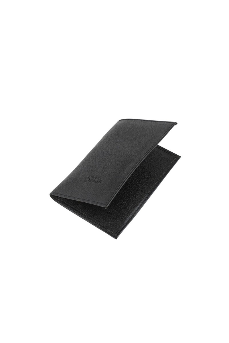 Porta pasaporte Negro