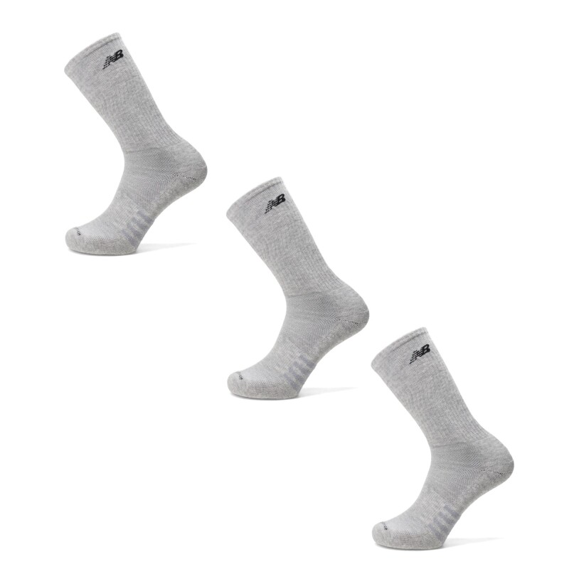 Medias Unisex New Balance Crew X3 Gris