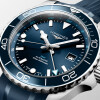 Reloj LONGINES HydroConquest azul automático 43mm con correa de caucho Reloj LONGINES HydroConquest azul automático 43mm con correa de caucho