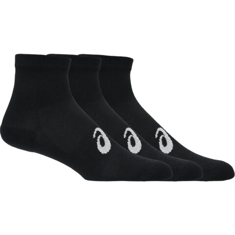 Medias Training 3 Pack Quarter Sock Unisex Performance Black