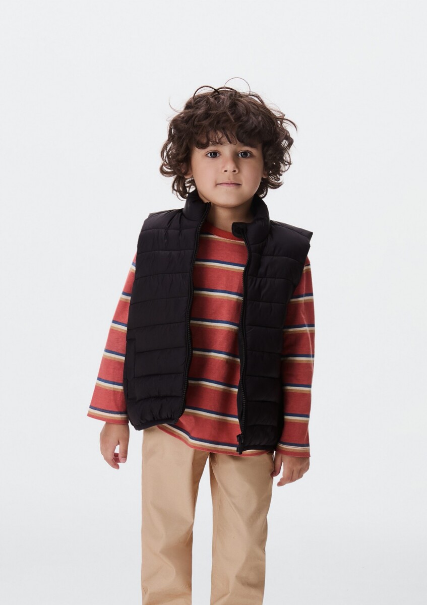 CHALECO PUFFER MODELO COMFORT - NEGRO 