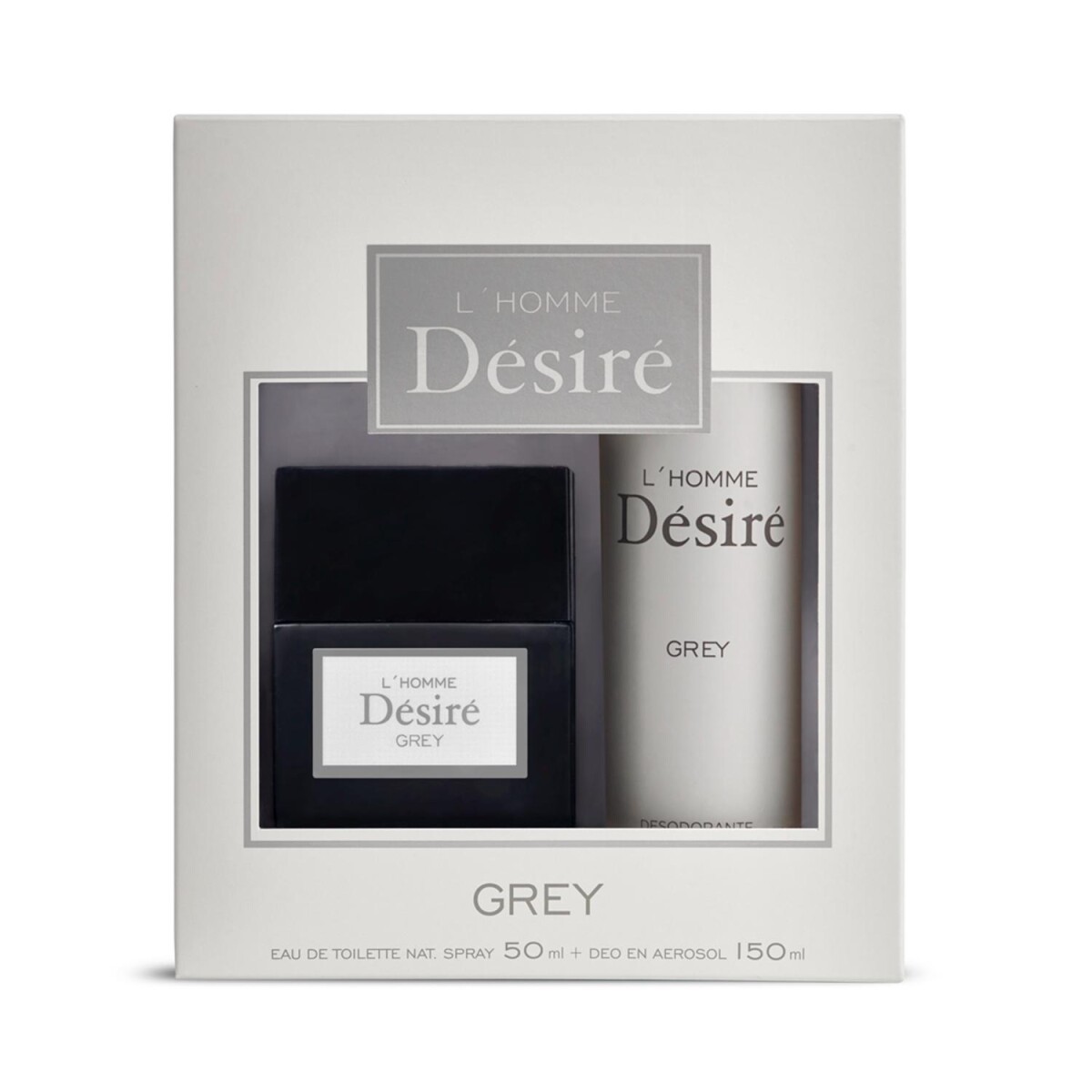Desire Pack L´Homme Grey edt 50ml+Deo en Areosol 150ml 