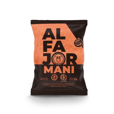 Alfajor maní vegano Felices Las Vacas Alfajor De Mani Felices Las Va
