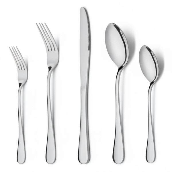 Juego de 24 Cubiertos De Acero Inoxidable Cocina Imback Plateado Juego de 24 Cubiertos De Acero Inoxidable Cocina Imback Plateado