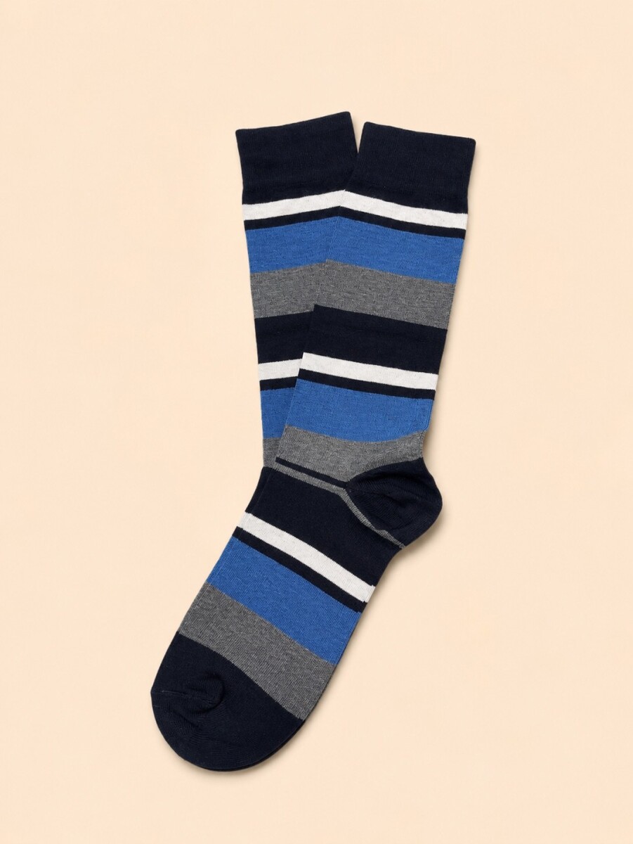 Medias Stripes - Celeste 