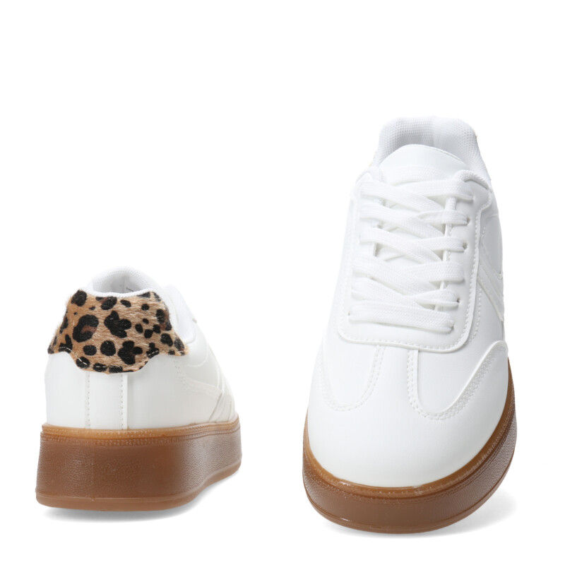 Championes de Mujer Miss Carol PUPEF con suela caramelo Blanco