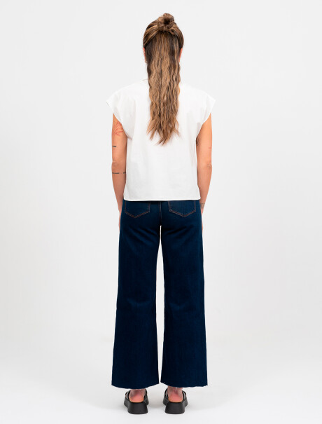 Camisa boxy lisa blanco