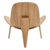 SILLON MADERA BEIGE/NEGRO 90X72X76CM Unica