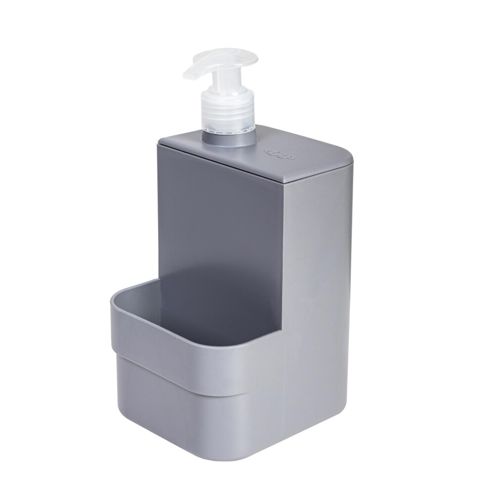 DISPENSADOR DETERGENTE Y ESPONJA PLASTICO GRIS DC 500