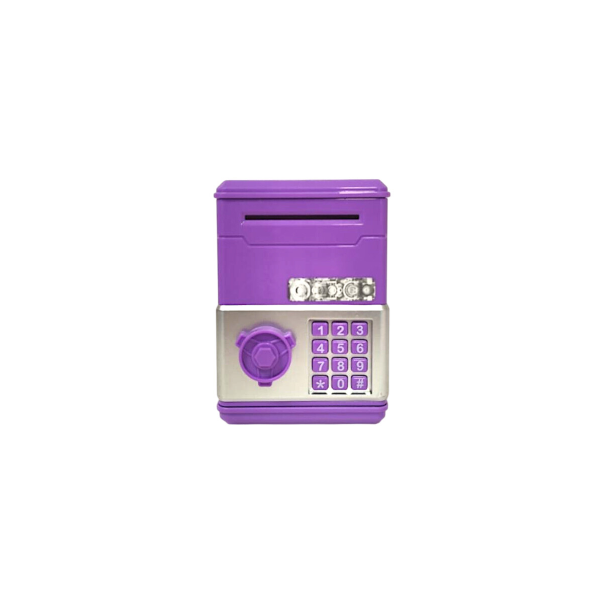 Mini Alcancía caja fuerte infantil - Violeta 