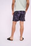Short de baño estampado Negro