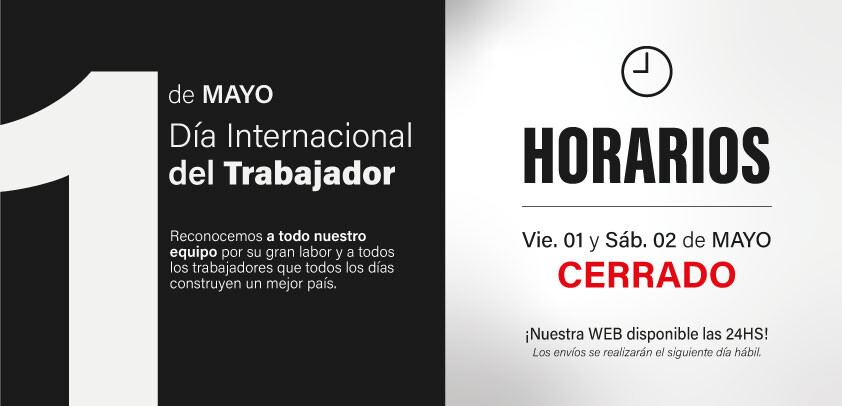 Horarios 1 de MAYO