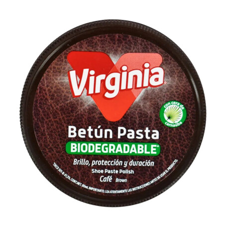 Betun en pasta biodegradable Virginia 80ml Marron Betun en pasta biodegradable Virginia 80ml Marron
