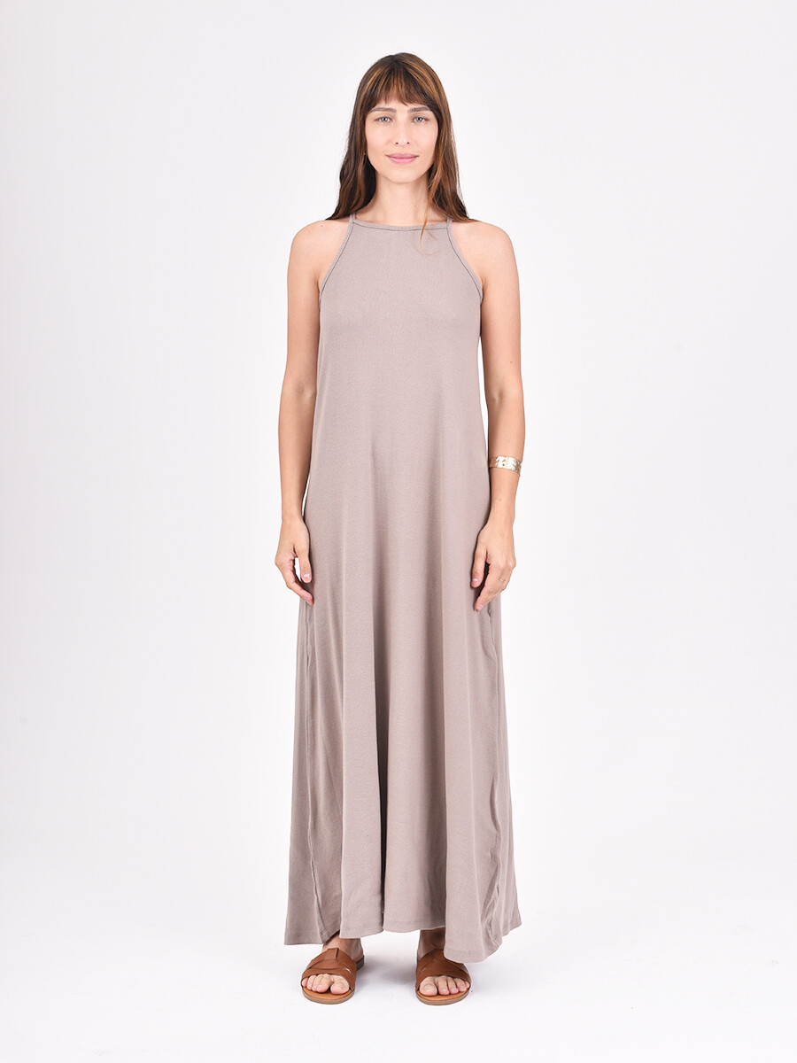 VESTIDO CATDA - TAUPE 