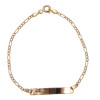 Pulsera de niño/niña en oro amarillo 18k. con espacio para grabado Pulsera de niño/niña en oro amarillo 18k. con espacio para grabado