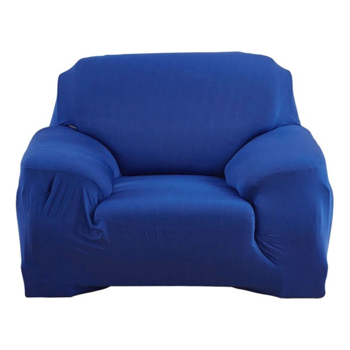 Pack X2 Funda Forro Cubre Sillon Sofa 1 Cuerpo Elastizada - Color Variante Azul marino 