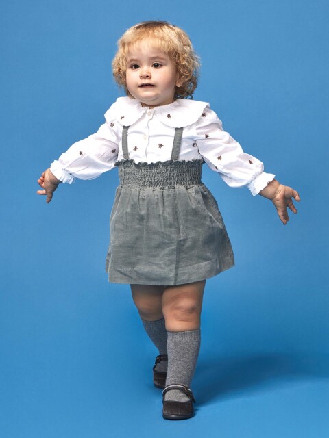 Blusa Flores Blanco Optico