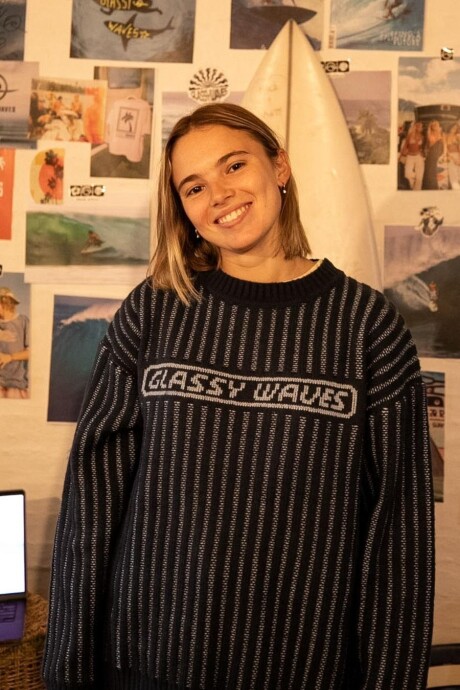 Buzo Barrel Tejido / Azul - Preventa U