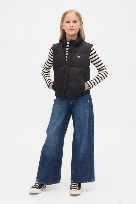 Chaleco Logo Gap Niña True Black