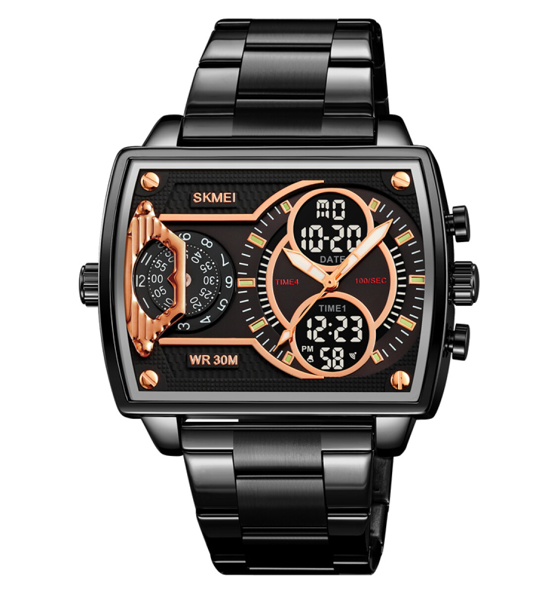 Reloj Skmei 2229bkbk Ana-digi Hombre Negro 