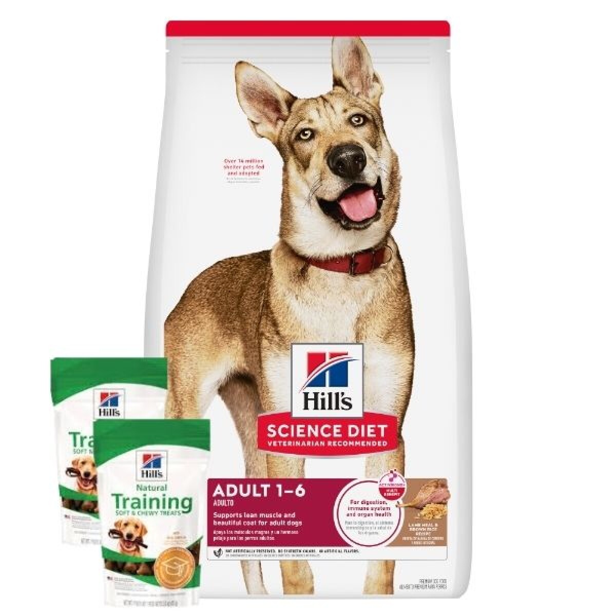 Hill's Science Diet Adult Lamb Meal & Brown Rice 7,05 kgs + 2 Treats Training de Obsequio! 