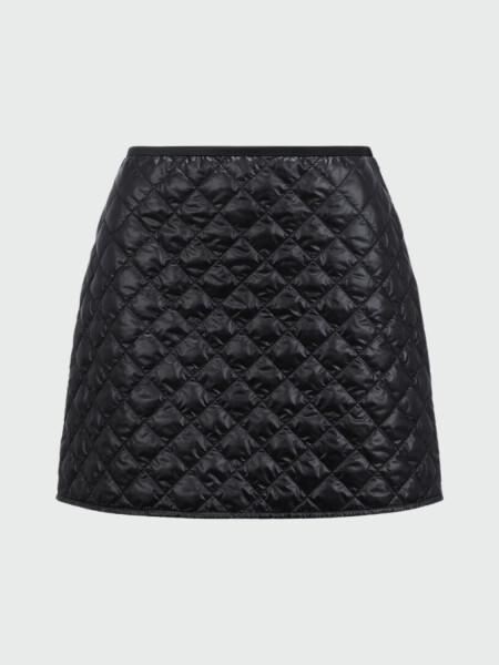 Moncler- Falda corta acolchada Negro