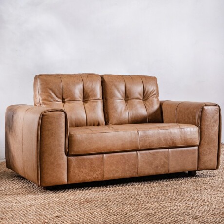 Sillon Cuero Raffaello 2 Cuerpos Amendoa U