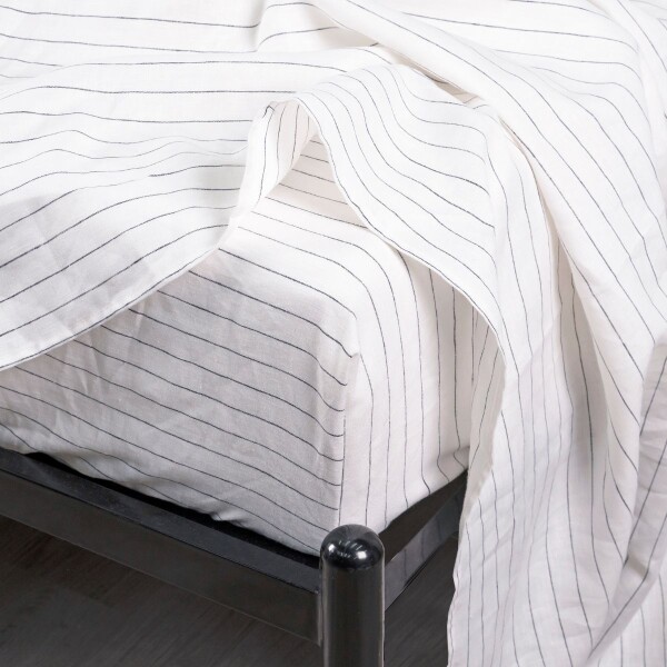 SÁBANA FRENCH FLAX LINEN BLANCO - KING