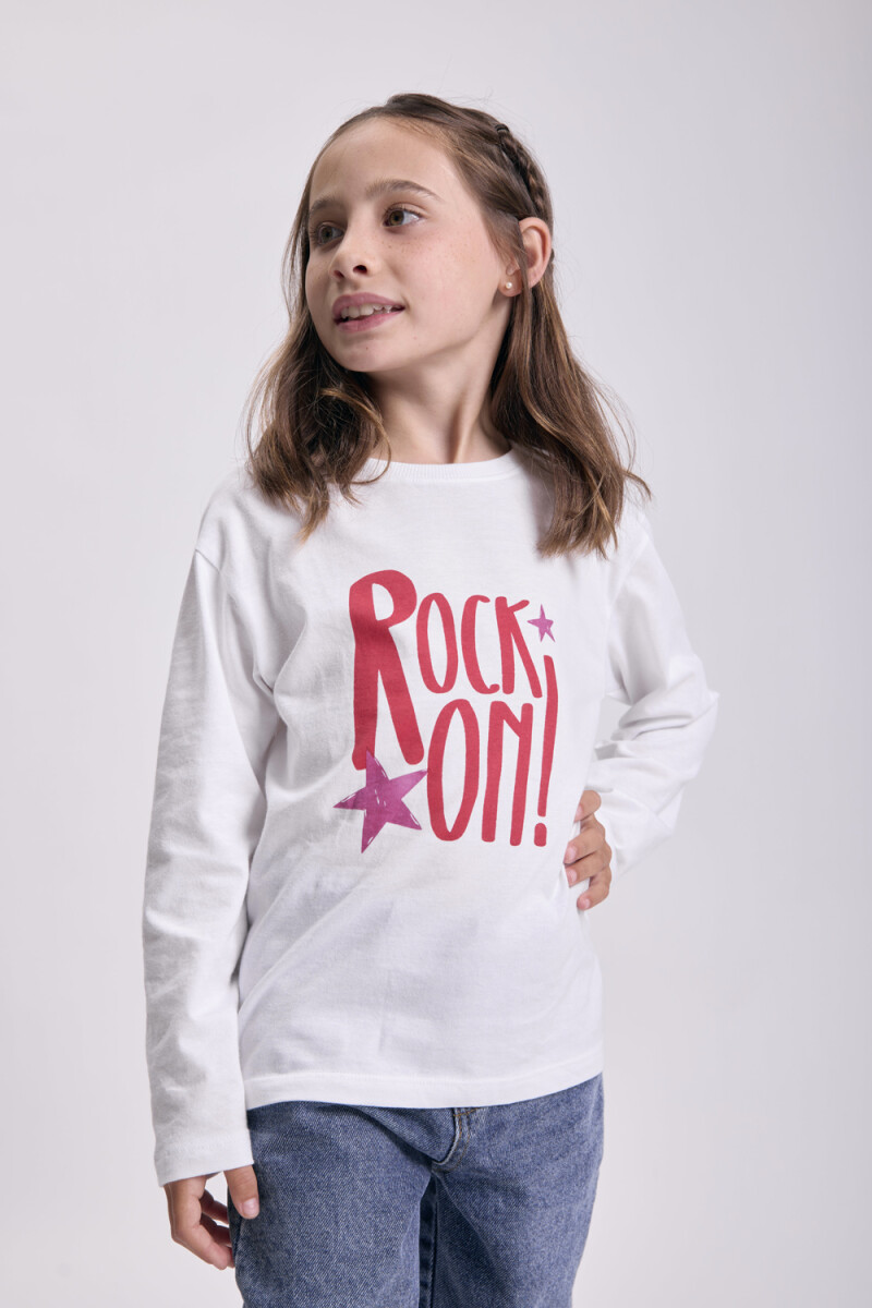 Remera bordado Blanco