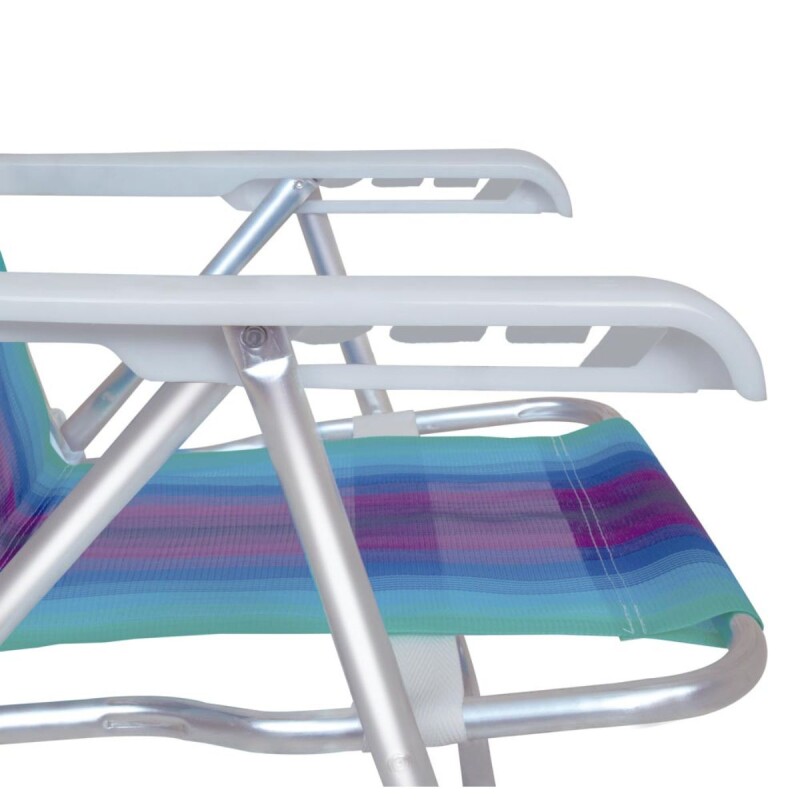 Silla reclinable 4 posiciones aluminio VIOLETA