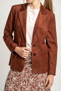 Blazer Gamuza Cafe