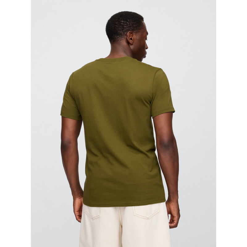 INTL - F SS PKT T LOGO DARK OLIVE