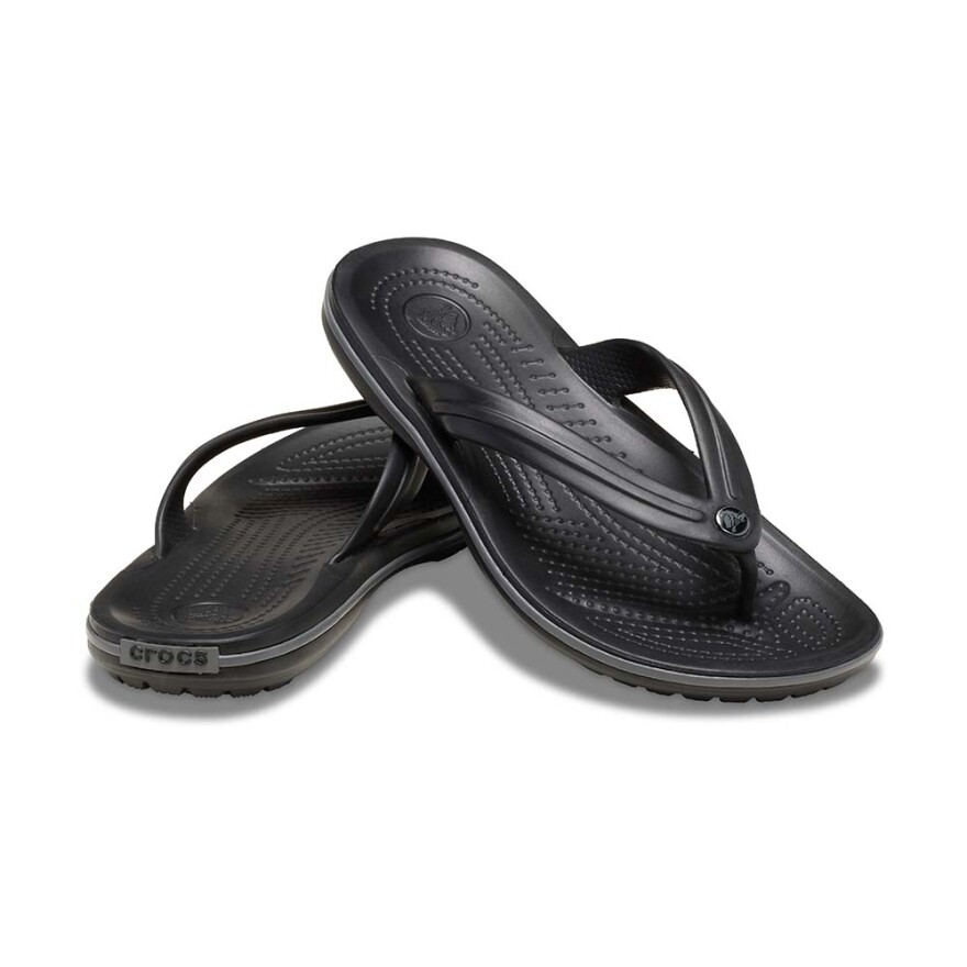 Sandalias Crocband Flip Unisex Black/slate Grey