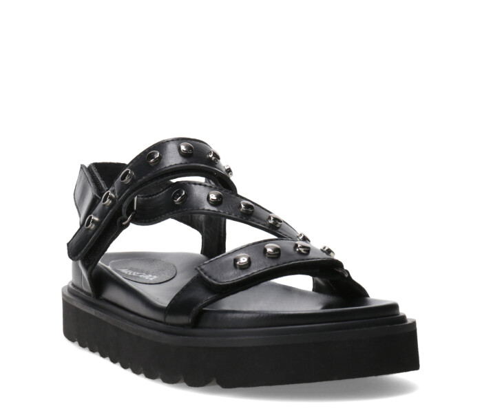 Sandalia ZYKA estilo teva con tachas Black