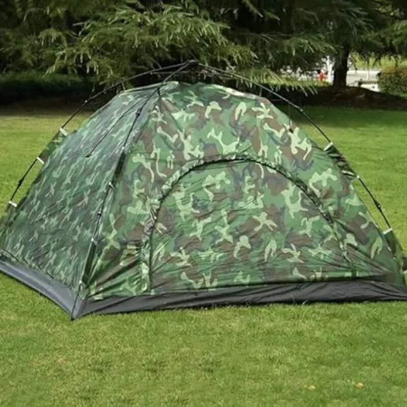Carpa Auto armable Camuflada 4 Personas Impermeable Militar Camping Outdoor Con Bolso Carpa Auto armable Camuflada 4 Personas Impermeable Militar Camping Outdoor Con Bolso