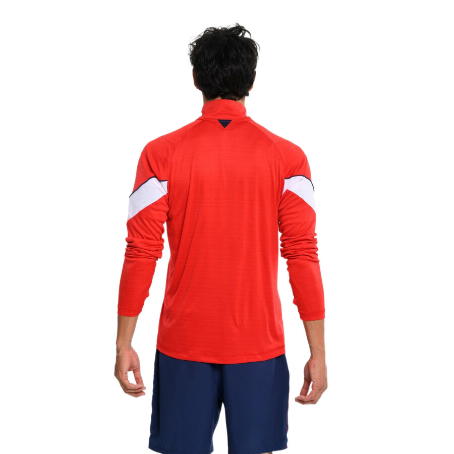 Buzo de Hombre Umbro Training Half Zip Nacional Oficial Rojo - Azul - Blanco
