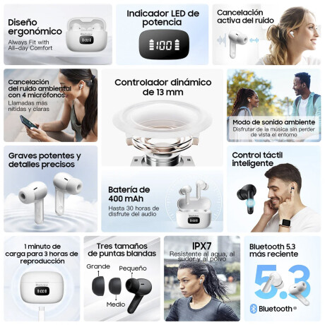 Auriculares Bluetooth con Estuche Blackview AirBuds8 Negro