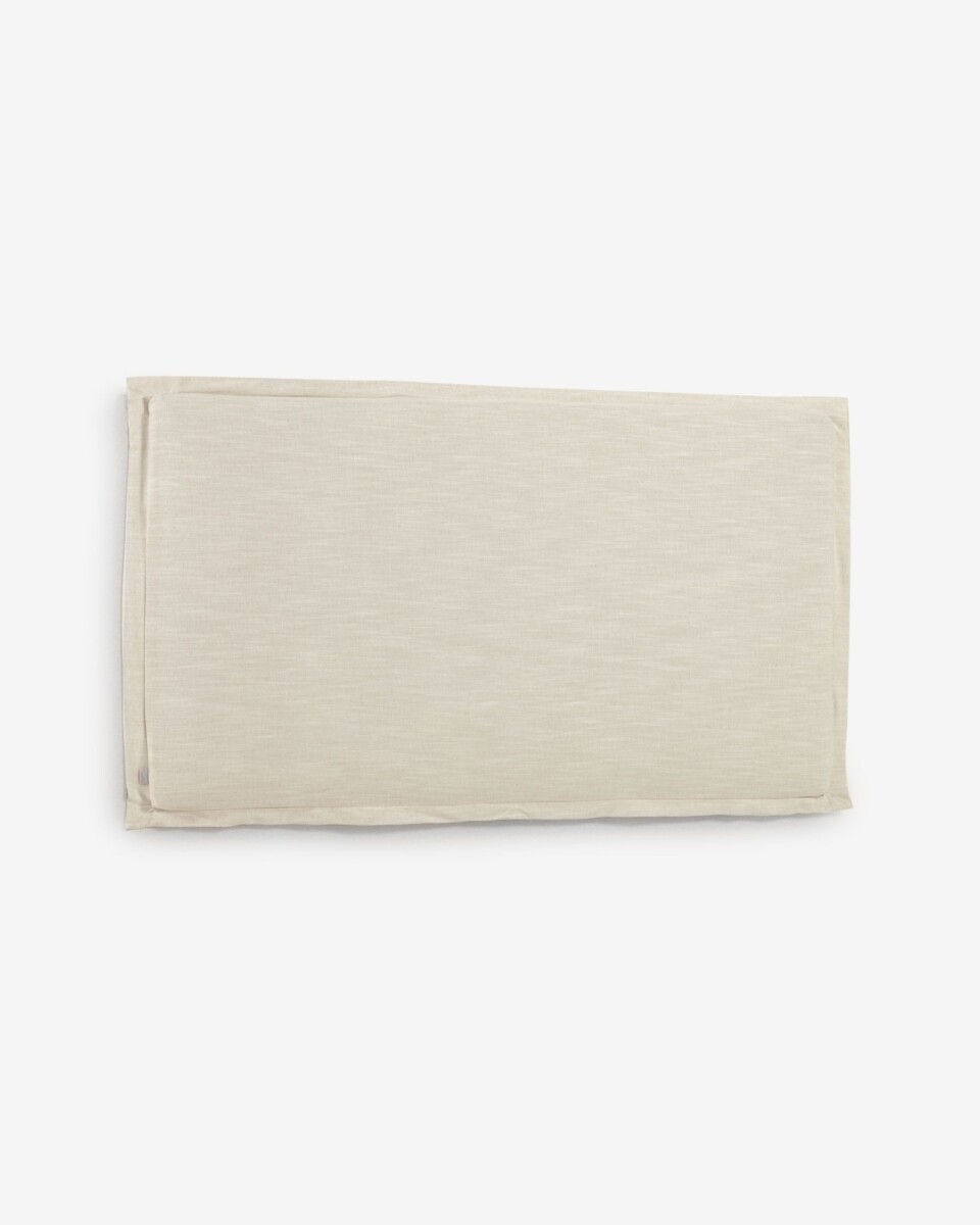 Cabecero desenfundable Tanit de lino - blanco para cama de 200 cm 