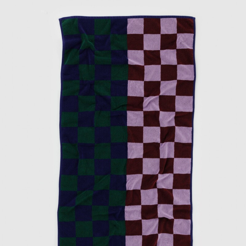 Toallón De Baño 100% algodón orgánico 152x76 Cm Jewel Checks