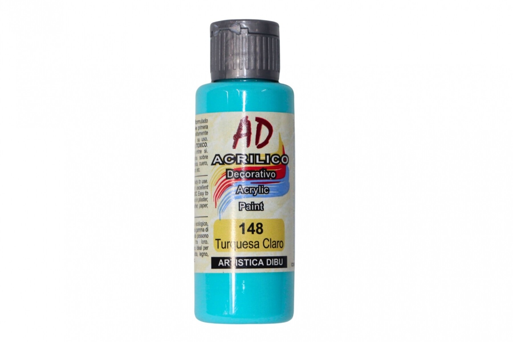 PINTURA ACRILICA ARTISTICA DIBU 60 ML. DIFERENTES COLORES - COLOR TURQUESA CLARO 148 