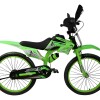 Bicicleta Estilo Moto Cross con Roncador Rodado 20" VERDE