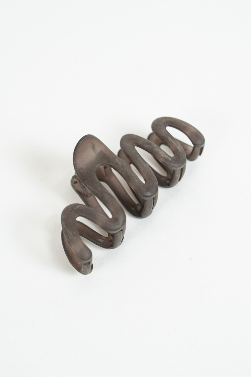 Pinza De Pelo Ondas - Marron Medio 