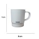 Taza plástica gris